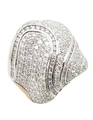14k Yellow Gold 4.19ctw Diamond Cocktail Ring LR1117Y Size 7.75
