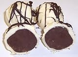 Scott's Cakes Milk Chocolate Truffles Covered in White Chocolate in a 1 Pound Heart Box