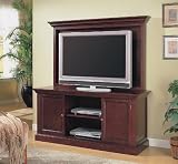 Louis Philippe Style Cherry Finish Flat Panel TV Stand