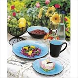 Vagary 16 Piece Dinner Set in Blue