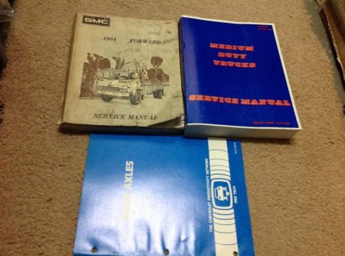 1984 GMC FORWARD TRUCK Service Shop Workshop Repair Manual Set W Training Book