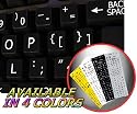 ENGLISH US LARGE UPPER CASE NON-TRANSPARENT STICKERS ON BLACK BACKGROUND