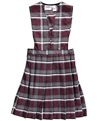 Girls V-neck Pleated Polyester Jumper 