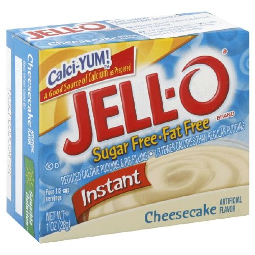Jello Instant Pudding Pie Filling Sugar Free Fat Free Cheesecake 1 Oz