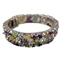 Link Bracelet Silver Gemstone Diam.m. 2.3 inches (brclt278a)