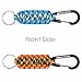 Dimples Excel Survival Paracord Keychains in the Color of Nature with Carabiners (2 Pack)