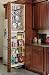 Rev-A-Shelf 434-TF45-6SS 45 Tall Filler Organizer (left handed) - Wood/Stainless Steel-Natural