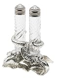 Arthur Court Elephant Salt-and-Pepper Set in Stand