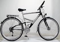 FISCHER ALU Full-Suspension Herrenrad Trekkingrad 28" 24-Gang DEORE Nabendynamo