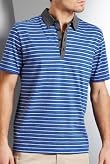 Autograph Pure Cotton Marl Stripe Polo Shirt [T28-4613A-S]