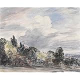 View over a wide landscape, with trees in the foreground, by John Constable (Print On Demand)