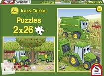 Schmidt Spiele 56000 - John Deere, Johnny bei der Ernte, 2x 26 Teile
