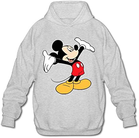 Custom Mickey Mouse On Ice Follow Your Heart Males Ash Hoodie Pullover Sweatshirt