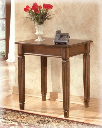 Traditional Medium Brown Hamly Office Corner Table