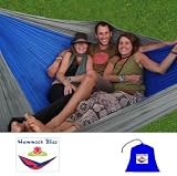 Hammock Bliss Triple - The Largest Portable Hammock on Planet Earth - The Best Hammock for Couples, Great for Tall People, Ideal for Families - 100" Rope Per Side Included