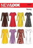 New Look Sewing Pattern 6567 Misses Dresses, Size A (6-8-10-12-14-16)