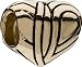 Authentic Chamilia 14k YG Etched Heart Charm