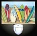 Surfboards on the Beach Decorative Night Light