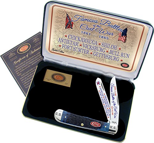 Case Cutlery CAFBBPB Famous Battles of Civil War Commemorative Trapper Hunting Knives