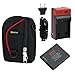 EZOPower Li-50B / D-LI92 Battery + Travel Charger Kit + Black Camera Case for Olympus SZ-15,SZ-16 iHS, SZ-31MR iHS, SZ-12, SZ-11, SZ-20, SZ-30MR, TG-630 iHS, TG-830 iHS, TG-620 iHS, TG-820 iHS, TG-810, XZ-1, VR-350; Ricoh CX6, CX4 PX; Pentax Optio WG-2