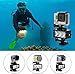 Vicdozia High Power Dimmable Waterproof LED Video Light Underwater Photography Diving Night Flash Light Kits for Gopro Hero 5 Black, Session, Hero 4 Black Silver, Hero 4 Session, Hero 2 3 3+, Hero+LCD