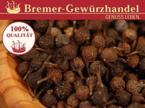 Paradieskörner Gewürz, ganz, Guineapfeffer, warmen, pikant scharfen Geschmack, leicht herber Nachgeschmack, 50g