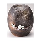 ★ギフト包装承ります★ ふくろう付流水つくばい 【信楽焼 つくばい・蹲】 / お楽しみグッズ(キッチン用品)付きセット