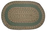 Oval Braided Rug (2'x3'): Melissa Blend - Sage Band