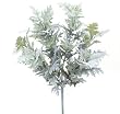 Pack of 6 Artificial Dusty Miller Bush Decorative Shrub Sprays 16"