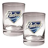 San Diego Padres Primary Logo 2 Piece Rocks Glass Set