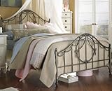 IMAGE OF Twin Lea Emma's Treasures Kids Metal Panel Bed in Dark Pewter