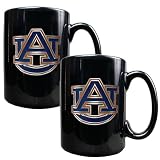 Auburn Tigers 2pc Black Ceramic Mug Set NCAA College Athletics
