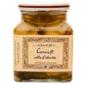 La Favorita Antipasto 10 oz Artichokes with herbs (Carciofi) by La Favorita