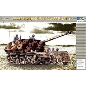 Trumpeter 1/35 German Panzerjaeger 39(H) Tank with 75mm Pak 40/3 Gun - 354