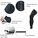 Kuangmi Leg Compression Sleeve Breathable UV Sun Protection Basketball,Running,Cycling,Pain Relief,Shin Splints (General Black (Pair), Medium)