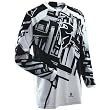 Thor MX Phase Slab Men's MX Motorcycle Jersey w/ Free B&F Heart Sticker Bundle - Black