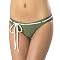 Juniors Xhilaration® Scoop Swim Bottom with Crochet Belt- Olive
