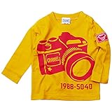 《H28秋冬物》 CHANNEL(チャンネル) 天竺カメラPt長袖Tシャツ 120cm/イエロー NO.CN-6414
