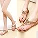 FUNOC Womens Ladies Summer Thong Sandals Flats Toe Post Flip Flops Casual Boho Shoes