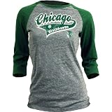 Old Time Hockey 2010 St. Patrick's Chicago Blackhawks Women's Sheelin Long Sleeve Raglan T-shirt