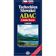 ADAC Karte, Tschechien, Slowakei: Mit Ortsregister. Mit Reiseinformationen