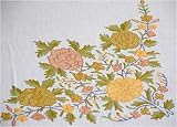 Bedspread Coverlet Kashmir Embroidered Cotton Asian Indian Twin Size