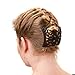 Original HairZing Double Comb - Non-Slip All-Day Hold for Easy UpDos, Ponytails (Silicone, Black)