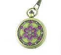New ~MUST SEE~ Vintage Floral Case Ladies Pocket Watch