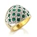Jewelry - Emerald Swarovski Crystal Ring SZ 7