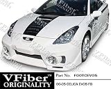 Toyota Celica 00-05 HB VFiber PURE-FRP EVO5 4-piece Body Kit Perfomance Front & Rear bumper cover plus side skirts 2000,2001,2002,2003,2004,2005