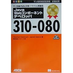 �T���Z�p�ҔF�莑�i�e�L�X�g&���W Java Web�R���|�[�l���g�f�x���b�p(310�]080)