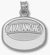 Buy Colorado Avalanche Avalanche Puck 5 8 Pendant - Sterling Silver Jewelry by Logo Art