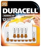 Duracell DA312B12W 1.4-Volt Zinc Air Hearing Aid Batteries, Size 312, 12-Count Packages (Pack of 2)