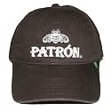 PATRON SILVER 3D EMBROIDERY LOGO LICENSED CHARCOAL BROWN ADJUSTABLE CAP